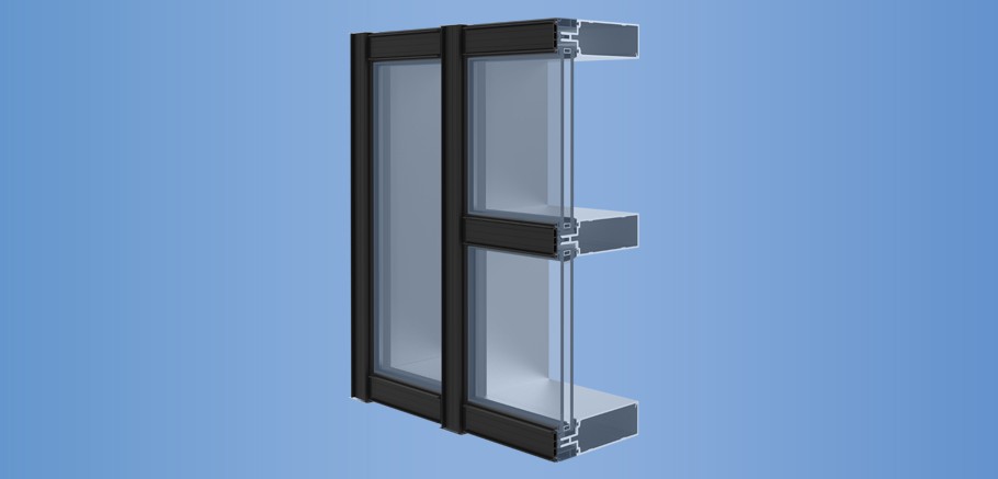 YCW 750 XTP - High Performance Curtain Wall Featuring Dual Thermal Barriers and Polyamide Pressure Plates