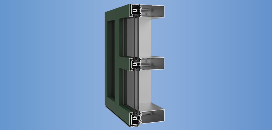 YCW 750 XT - High Performance Curtain Wall Featuring Dual Thermal Barriers