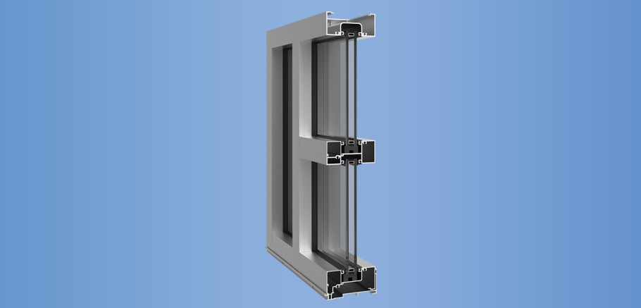 YES 45 FI - Center Set, Flush Glazed Storefront System with Insulating Glass