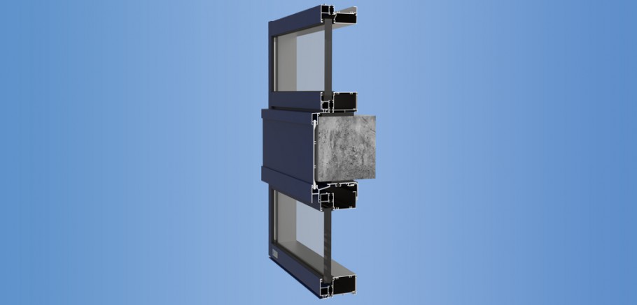 YWW 50 T - Thermally Broken Window Wall System with Optional Slab Edge and Cover