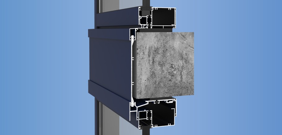 YWW 50 T - Thermally Broken Window Wall System with Optional Slab Edge and Cover