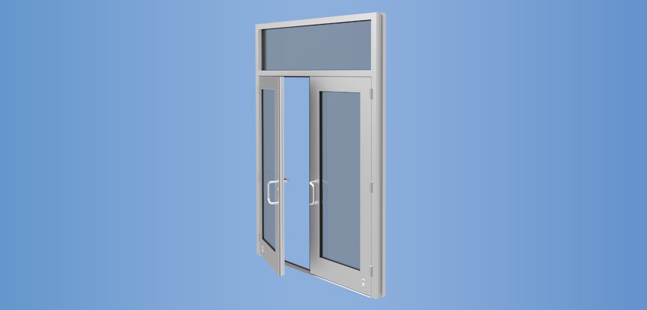 Model 50H - Impact Resistant and Blast Mitigating Wide Stile Entrance