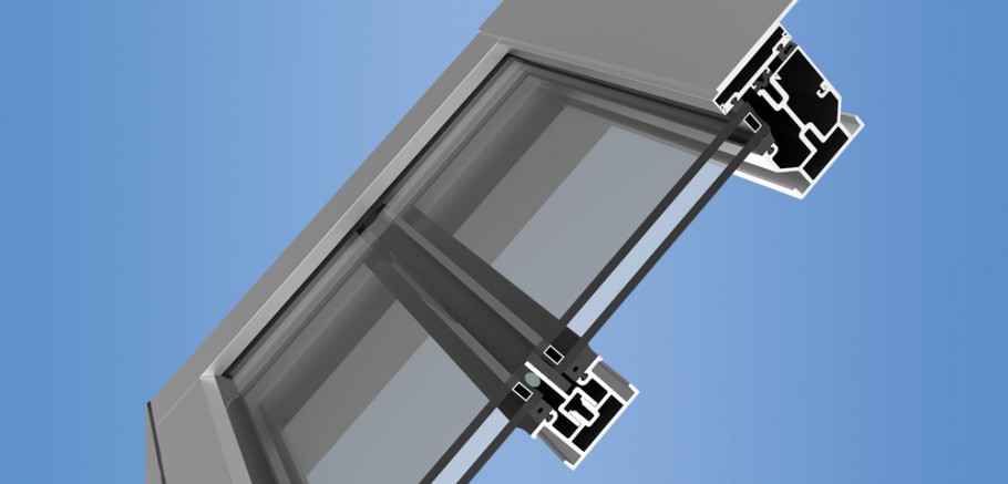 YSK 750 - Slope Glazed Framing System for Curtain Walls