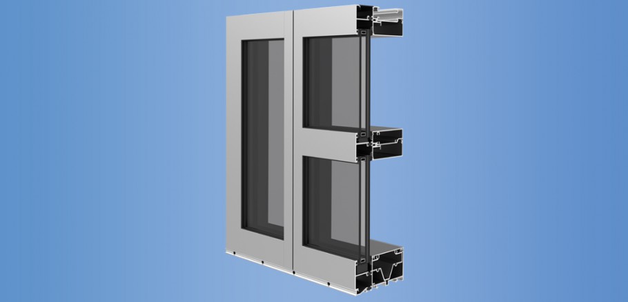 YHW 60 TU - Pre-Glazed, Thermally Broken, Impact Window Wall System with Optional Slab Edge and Cover