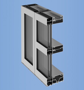 YHW 60 TU - Pre-Glazed, Thermally Broken, Impact Window Wall System with Optional Slab Edge and Cover