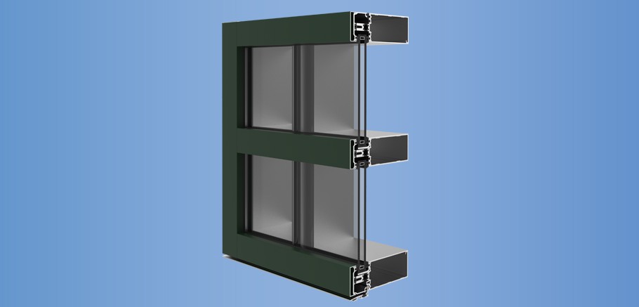 YCW 750 XT SSG - High Performance, 2-Sided Structural Silicone Glazed Curtain Wall with Dual Thermal Barriers
