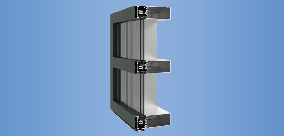 YCW 750 XT SSG - High Performance, 2-Sided Structural Silicone Glazed Curtain Wall with Dual Thermal Barriers