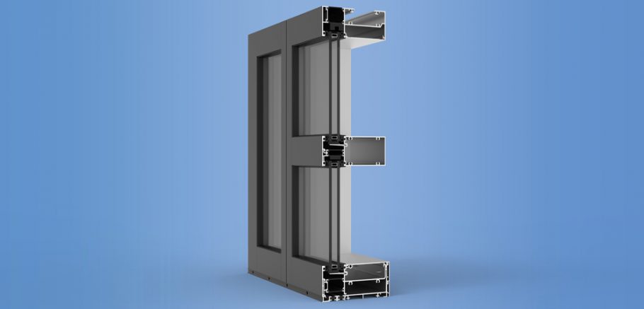 YWW 60 XT - Advanced Thermal Window Wall System with Optional Slab Edge and Cover