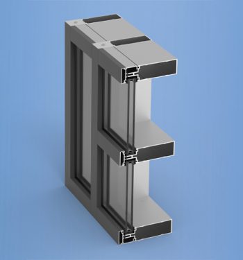 YCW 752 - Outside Glazed Pressure Wall System