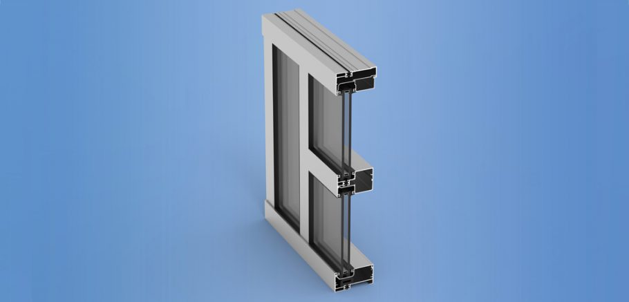 YCN 40 T - Thermally Broken, Front Loaded Ribbon Window Wall