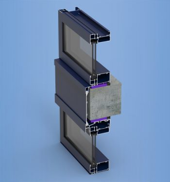 YWW 50 T - Thermally Broken Window Wall System with Optional Slab Edge and Cover