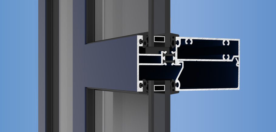 YWW 50 T - Thermally Broken Window Wall System with Optional Slab Edge and Cover