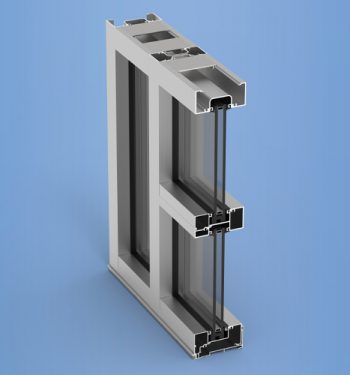 YES 45 FI - Center Set, Flush Glazed Storefront System with Insulating Glass