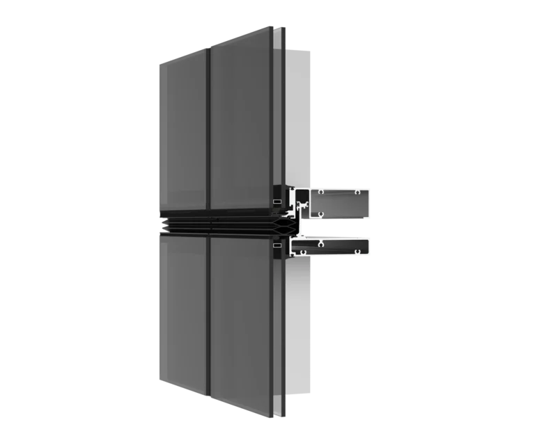 High-performance YKK window frame with advanced insulation technology.