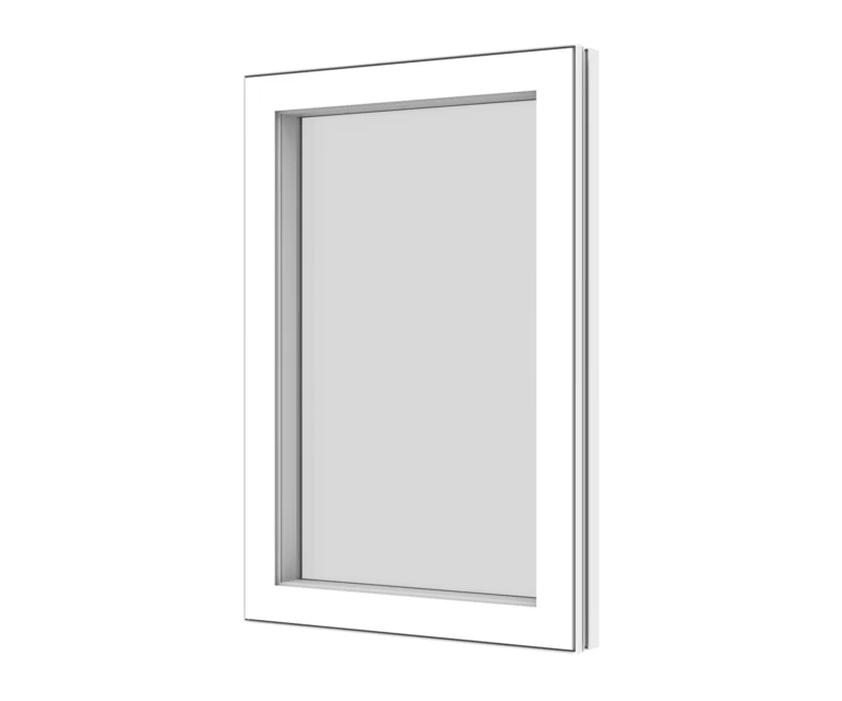 Aluminum window frame with sleek design and durable construction.