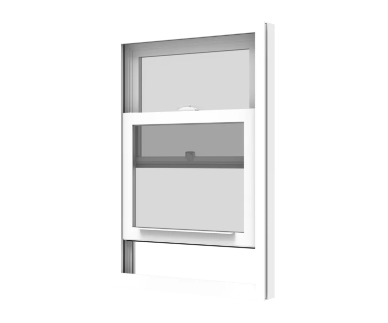 YKK window with screen and frame for energy-efficient ventilation.