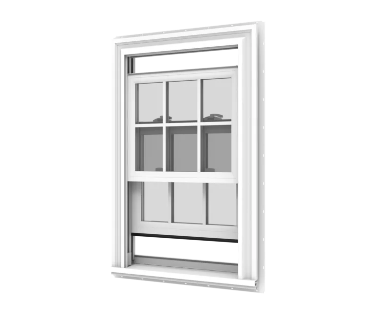 YKK window with screen and durable frame for energy efficiency.