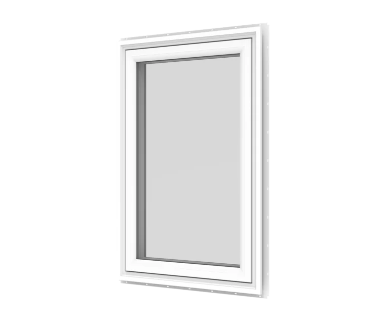 High-quality white window frame with durable design.