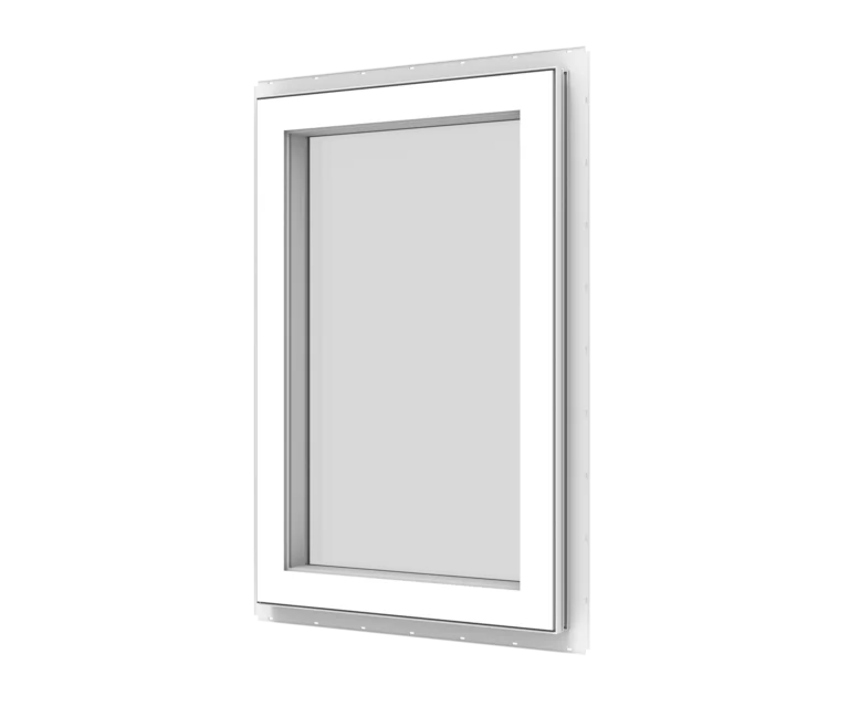 YKK window frame featuring durable mesh screen for ventilation.
