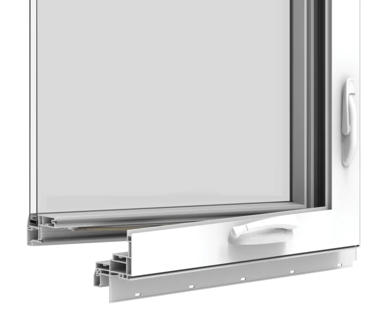 High-quality YKK window frame with secure locking mechanism.