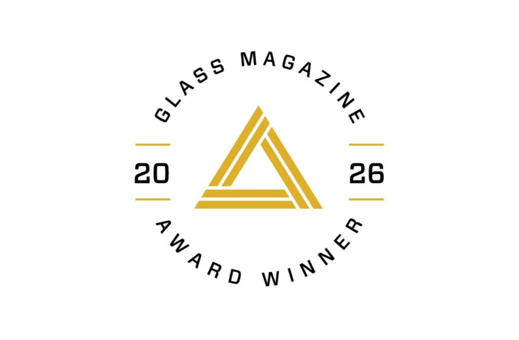 YKK award logo for 2026 Glass Magazine Award winner.